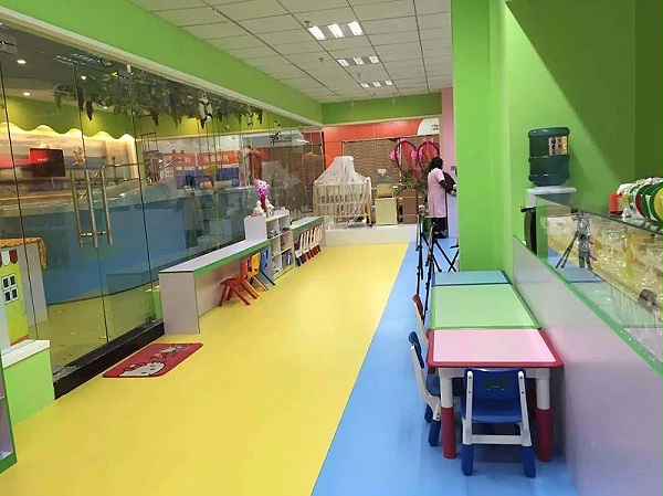 早教中心PVC弹性塑胶地板