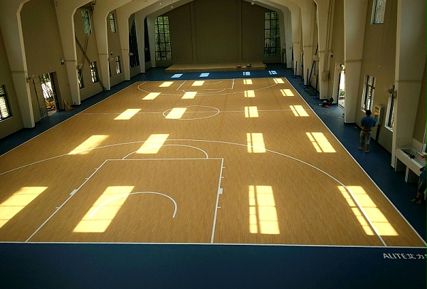 枫木纹 篮球场运动地板 (5)